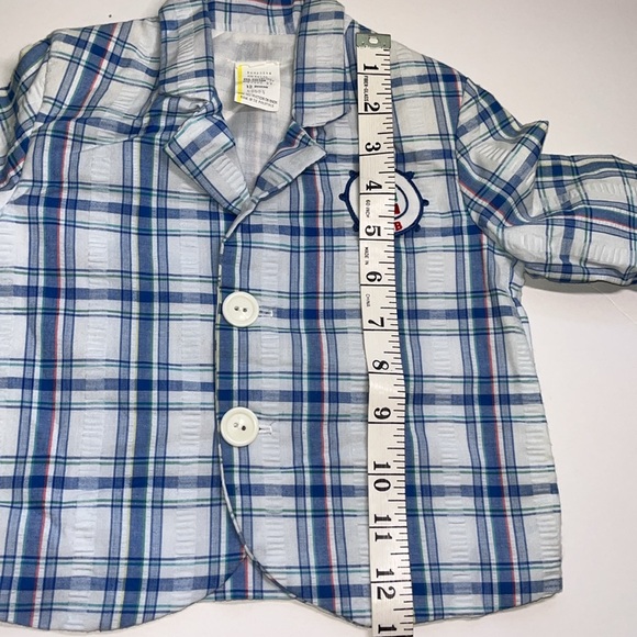 Vintage 80s Plaid Sail Club Blazer Kids 12 Months - Picture 10 of 10